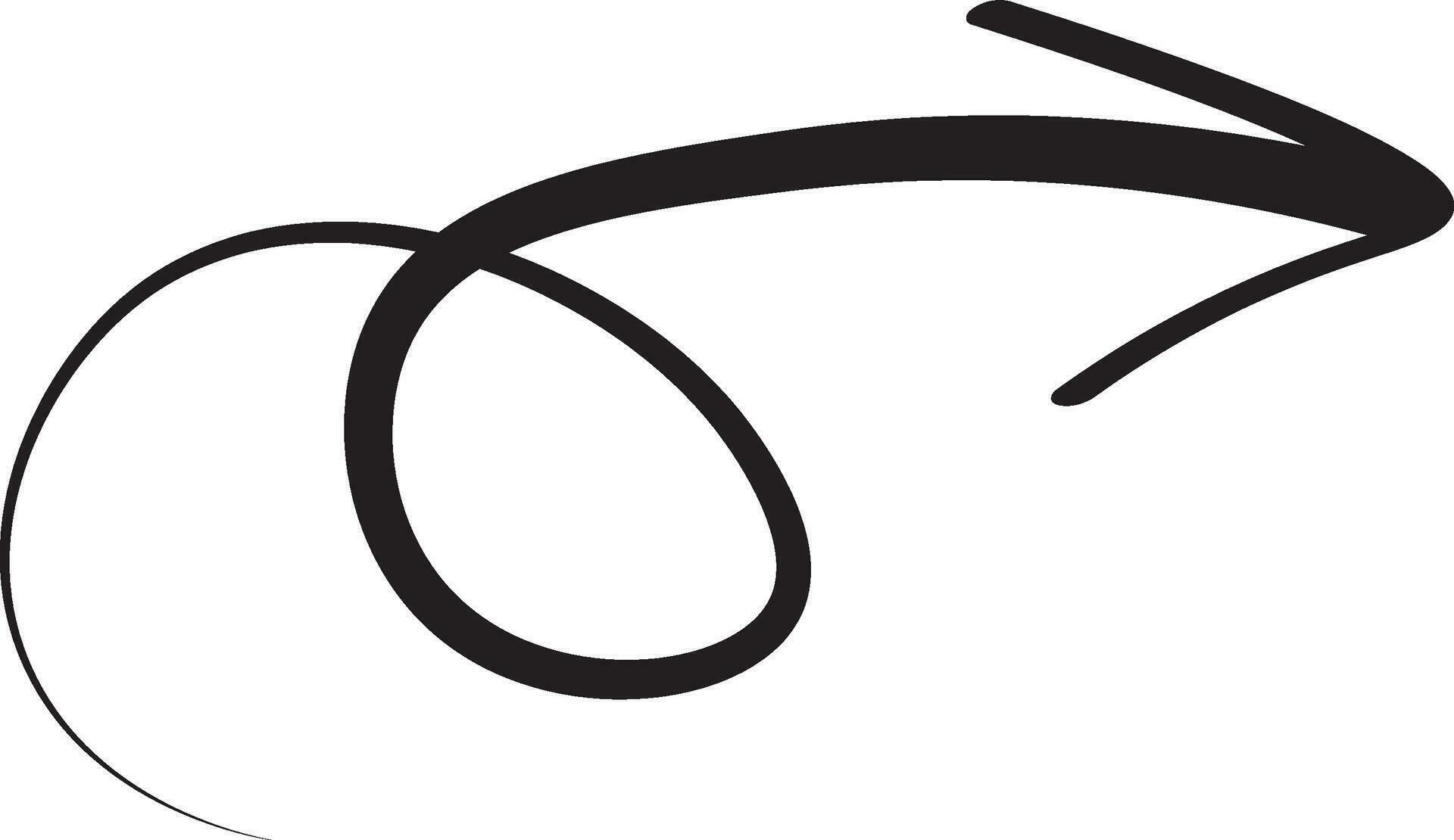 Arrow pointing to success story